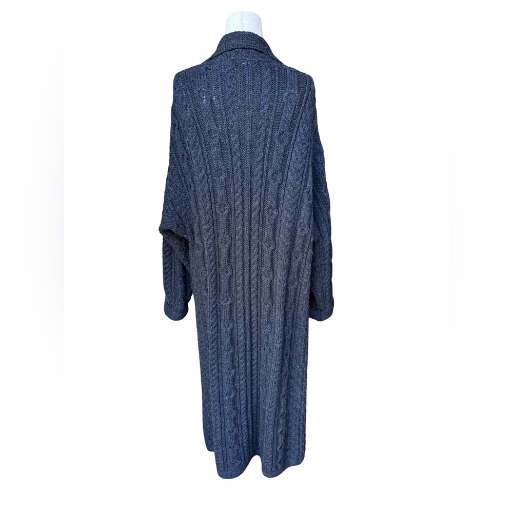 Inis Crafts Gray Wool Ankle Length Sweater Size Medium - Picture 3 of 7
